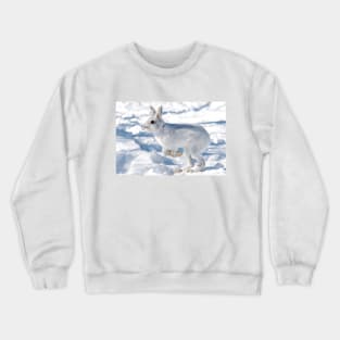 Kangaroo Rabbit - Snowshoe Hare Crewneck Sweatshirt